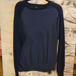 J. Crew Men's Blue Crewneck Sweater